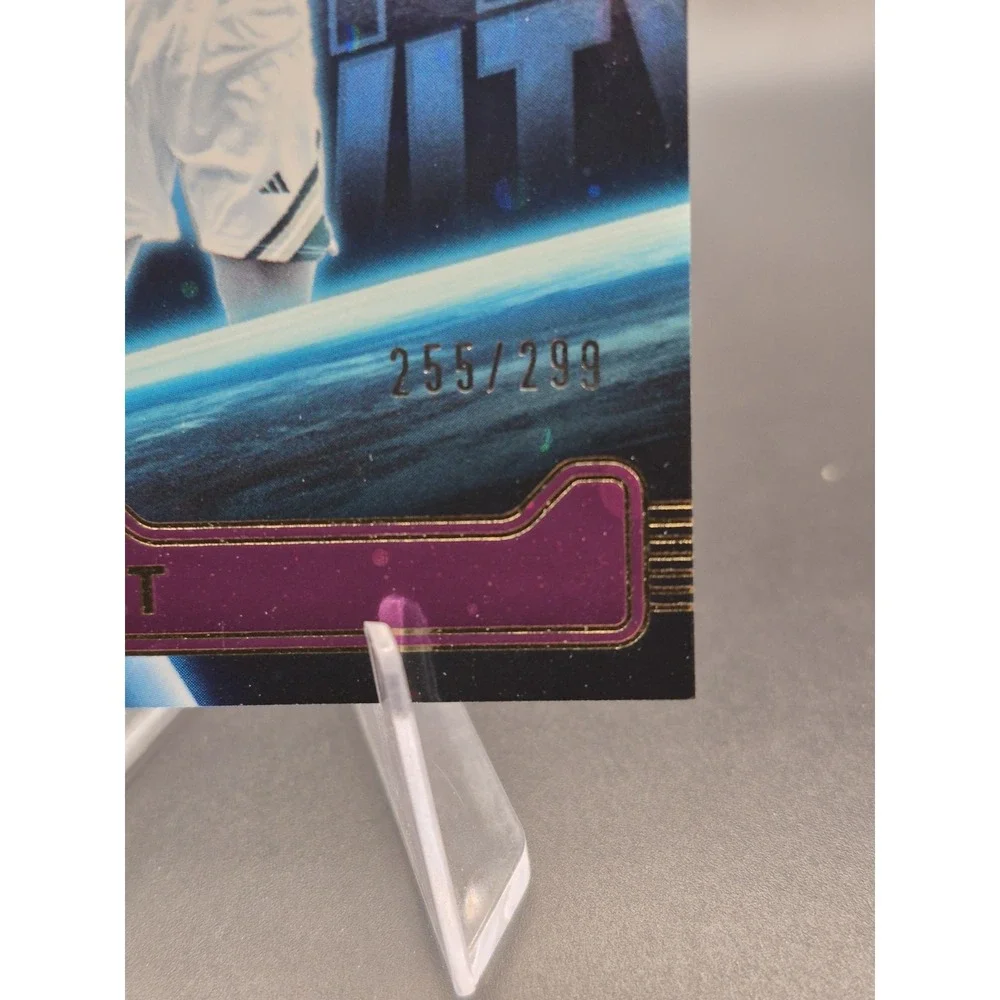 2025-26 Panini Donruss Caleb Holt #2 Zero Gravity Cosmic Purple /299 Wildcats